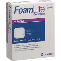 ConvaTec Foam Lite adhäsiv PU-Schaumverb.8x8 cm 10 St Verband