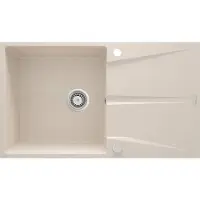Deante 1-bowl granite sink with drainer