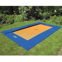 Eurotramp Bodentrampolin, 300x200 cm, Adventure, Blau