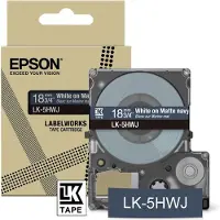 Epson LabelWorks LK-5HWJ - Matt - dunkelblau-weiß - Rolle (1,8 cm) 1 Kassette(n) Band