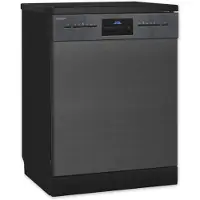 Exquisit Geschirrspüler GSP9614-030B inox-az | Spülmaschine 60 cm | Maßgedecke: 14 | Aquastop | Auto Türöffner | Restlaufzeiten Anzeige | Standgerät