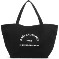 Karl Lagerfeld Shopper - Rue St Guillaume Canvas Tote - Gr. unisize - in Schwarz - für Damen