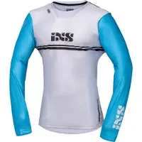 IXS Trigger MX Jersey 4.0 hellgrau-türkis-anthrazit L