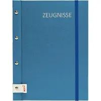 Roth Zeugnismappe Metallium mit Buchschrauben, blau