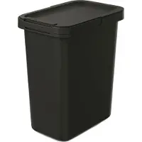 Prosperplast SYSTEMA schwarzer Recycling-Mülleimer mit Deckel NKS12-S411