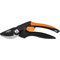Neo Tools Amboss-Scherenblatt, Gesamtlänge 210 mm, Schneiddurchmesser 20 mm, langlebige Stahlklingen mit Antihaftbeschichtung, Amboss-Scherenblatt für hartes und trockenes Holz, Klingenarretierung