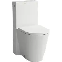 Laufen Stand-WC-Kombination KARTELL tief spülrandl für Spülkasten weiss matt