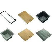Franke 112.0655.488, Organizer-Set, Bambus, Grau, Silikon, Bambus, Polypropylen (PP), 6 Stück(e)