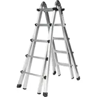 MUNK GmbH MUNK Gelenk-Teleskopleiter 4x5 Sprossen