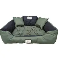 AIO Factory Hundebett KINGDOG Laufstall 115x95 cm personalisiert wasserdicht grün