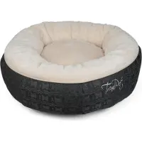Trendpet 25943, Kissen Tierbett, Drinnen, Katze / Hund, Beige, Grau, Rund, Einfarbig