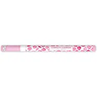 Party Deco Confetti cannon with rose petals, pink, 80cm (1 pkt / 1 pc.)