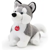 Trudi Puppies Plüschhund Husky extra weich 19 x 28 x 28 cm, Grösse M, hochwertiges Stofftier, liebevo