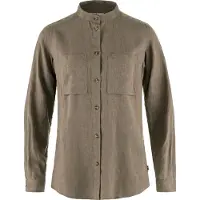 Fjällräven Damen Övik Hemp Langarmbluse Suede Brown L