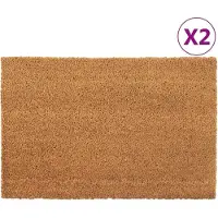 vidaXL Fussmatten 2 Stk. Kokosfaser Getuftet