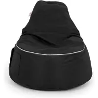 Hannah Home , Golf - Black, Sitzsack, Schwarz, 80 x 30 x 75 cm