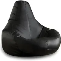 Hannah Home , Deri Armut - Black, Sitzsack, Schwarz, 80 x 30 x 75 cm