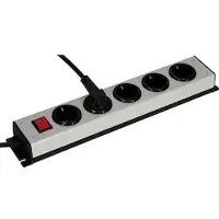 Kaiser Martin 5-fach Steckdosenleiste sw/si 1001ZL5L-SW