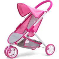 Milly Mally Puppenwagen SusiePrestige Mädchen 63 cm rosa/grau