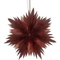 Star Trading Papierstern -Dis', Schneeflocke, rot, Ø 45cm