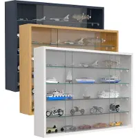 VCM Wandregal "Hängevitrine Wandvitrine Sammel Deko Drivalo L", weiß, B:75cm T:12cm, Regale, Wandregal