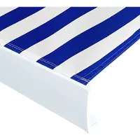 vidaXL Markisenbespannung Canvas Blau & Weiß 400x300 cm