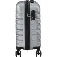 American Tourister Trolley Flashline Spinner Underseater Sky Silver grau 45cm