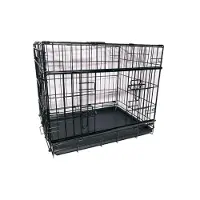Active Canis - Premium Slidingdoor Cage - Black - 122 x 76 x 84