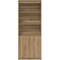 vidaXL Highboard Artisan-Eiche 70x35x180 cm Holzwerkstoff