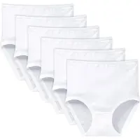 Schiesser Damen Taillenslips 6er Pack - Original Feinripp, Classic, Maxi Slip