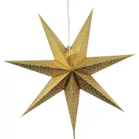 Best Season Papierstern "Dot" ca. 70 cm Ø, incl. Kabel, Farbe gold, 231-53