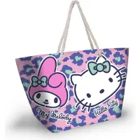 KARACTERMANIA Sanrio Soleil Strand-Tasche Hello Kitty Safari Pink