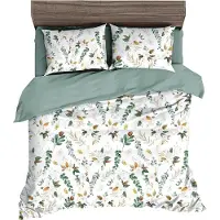 TRAUMSCHLAF Premium Bettwäsche Herbst, Schweizer Mako-Satin 240x220 cm + 2x 80x80 cm
