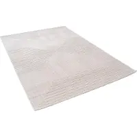 Pergamon In & Outdoor Teppich Flachgewebe Classy Creme Karo, Größe:80x150 cm