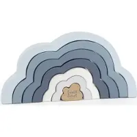 Label Steckspiel Regenbogen Blau