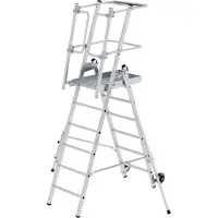 MUNK Günzburger Steigtechnik Plattformleiter FlexxStep 6 Sprossen - 052526