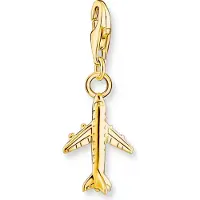 Thomas Sabo Charm-Anhänger Flugzeug Vergoldet