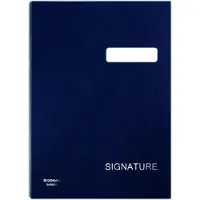 Donau SIGNATURFALTUNG, KARTON/PP, A4, 450 g/m², 20 Fächer, Marineblau 8690001-18