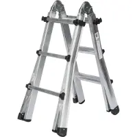 MUNK GmbH MUNK Gelenk-Teleskopleiter 4x3 Sprossen