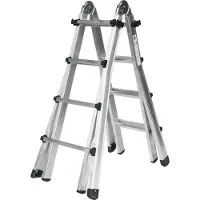 Munk Teleskopleiter 4-teilig ohne Traverse 4x4 Sprossen