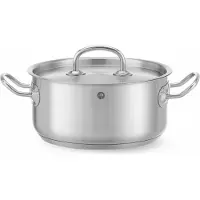 Hendi Bratentopf m/Deckel Edelstahl 200x95 mm 3 l Kitchen Line