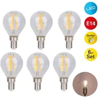 Näve 6er-Set LED Leuchtmittel "DAFFY" H: 7,8cm warmweiß