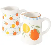 Boltze 2er-Set: Krüge "Fruits" in Gelb/ Orange - 500 ml - onesize