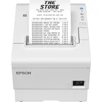 Epson TM-T88VII (111A0): USB, Ethernet, Serial, PS, UK, White, Thermodruck, POS-Drucker, 180 x 180 DPI, 500 mm/sek, 1,41 x 3,39 mm, Text, Grafik, Barcode, 2D-Strichcode