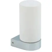 LUCANDE Basolo Wandleuchte H17,2 IP44 Chrom - , Basolo, dimmbar, für Badezimmer, Modern