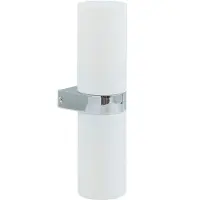 LUCANDE Wandlampe Basolo , dimmbar, chrom / silber, für Badezimmer, Modern, Wandleuchte, Wandlampe Bad