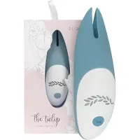 Huismerk Tulip - Akku Silikon Klitoris-Vibrator (türkis)