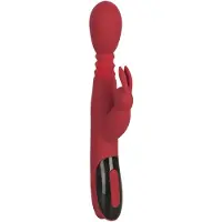 You2Toys Massager - stoßender, rotierender, wärmender G-Punkt-Vibrator (rot)