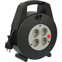 Brennenstuhl Vario Line KabelBox 4-fach schwarz/lichtgrau 15m H05VV-F 3G1,5, 1094200