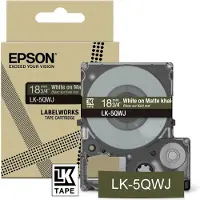 Epson LabelWorks LK-5QWJ - Weiß auf Matt-Khaki - Rolle (1,8 cm x 8 m) 1 Kassette(n) Hängebox - Bandkassette - für LabelWorks LW-C410, LW-C610